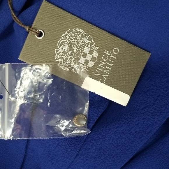 Vince Camuto SZ S Kenya Nile Romper NEW Cobalt Blue Short Button Back 9137933 - Picture 9 of 10